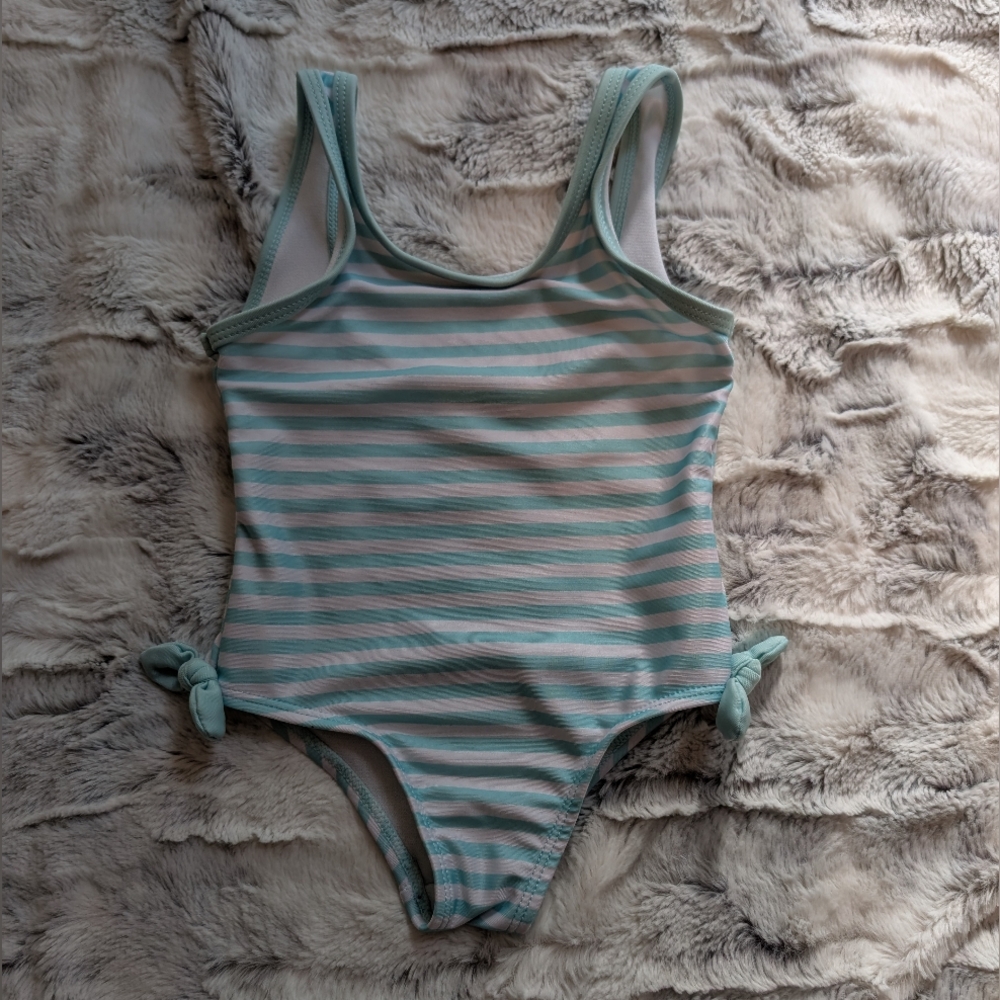 Wonder Nation White and Mint Swimsuit